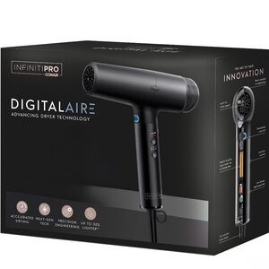 InfinitiPRO Conair DigitalAIRE Hair Dryer New No attachments Lightweight Ionic